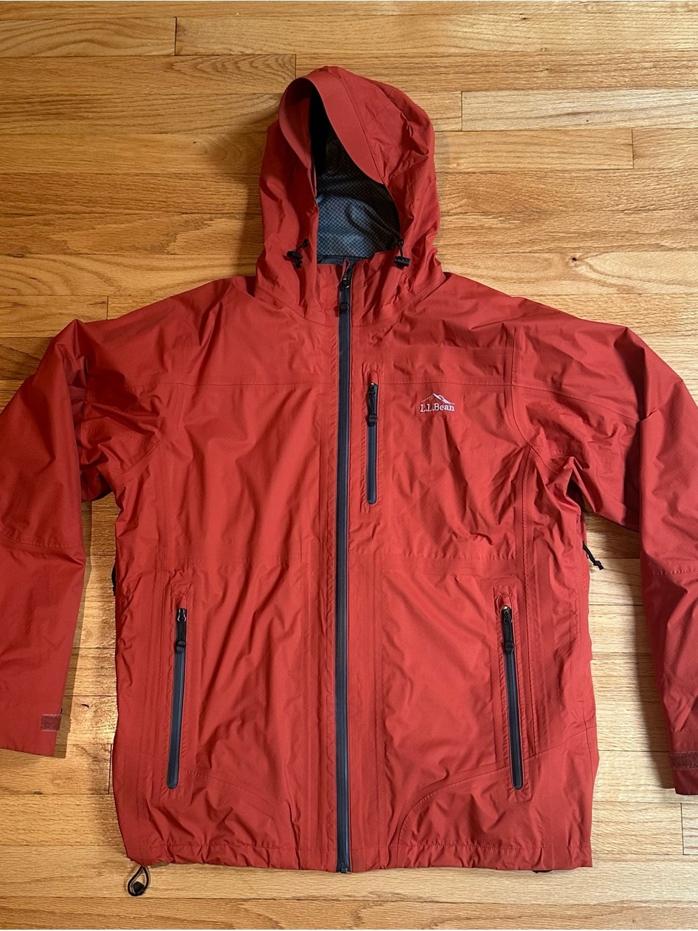 L.L. Bean Men’s Weather Challenger 3-in-1 Jacket Orange/Gray - Medium Regular